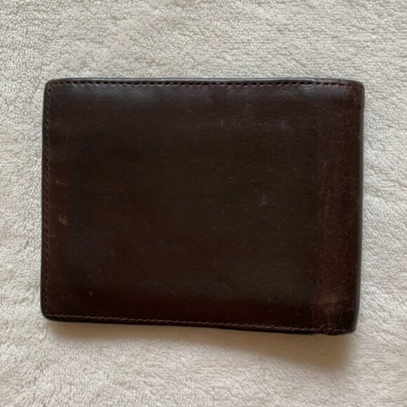 Poloralph Lauren Genuine Leatherdark Brown Men’s Wallet - Picture 3 of 6